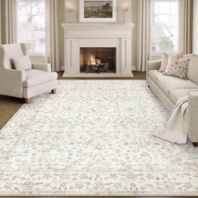 Commercial Printing Format - Vintage Bohemian Printed Large Area Living