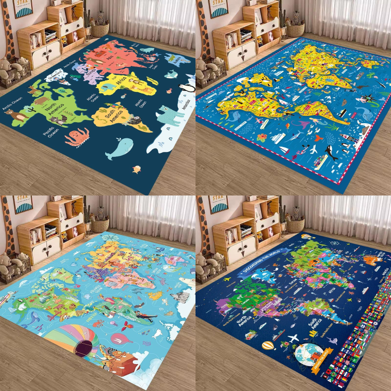 Commercial Printing Format - Animal World Map Print Large Area