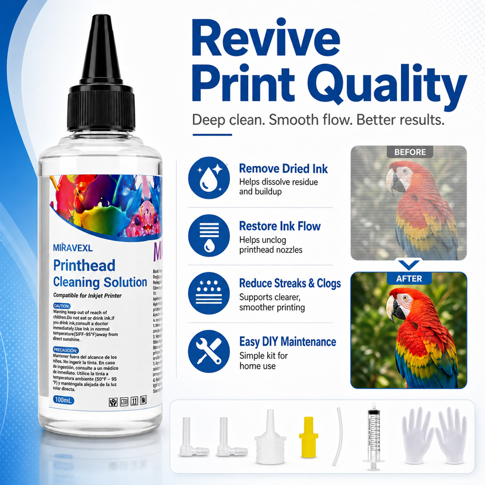 MIRAVEXL Printhead Cleaning So - Sublimation Ink 100Ml reseña y precio