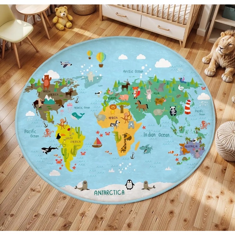 Children's Play Round Floor Ma - Commercial Printing Format reseña y precio