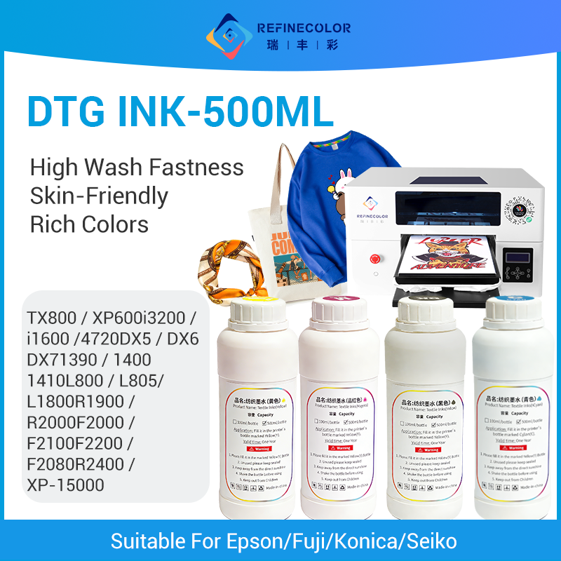 Refinecolor 500ML/Bottle DTG T - Direct To Garment Ink reseña y precio