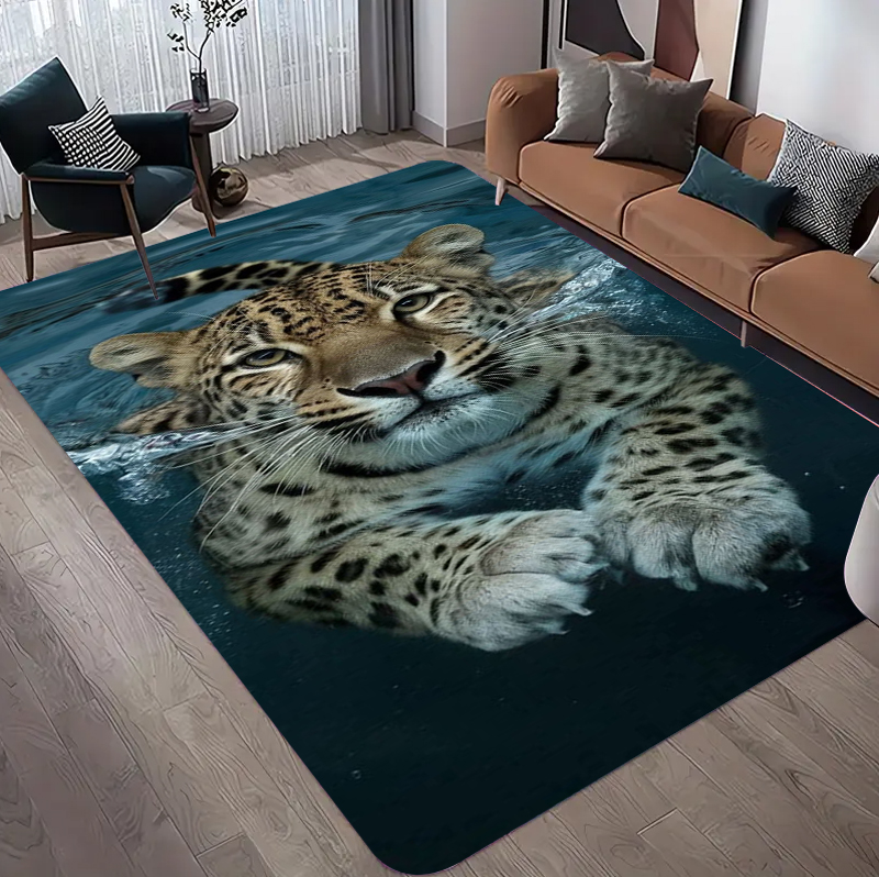 Leopard Pattern Rug Realistic  - Commercial Printing Format reseña y precio