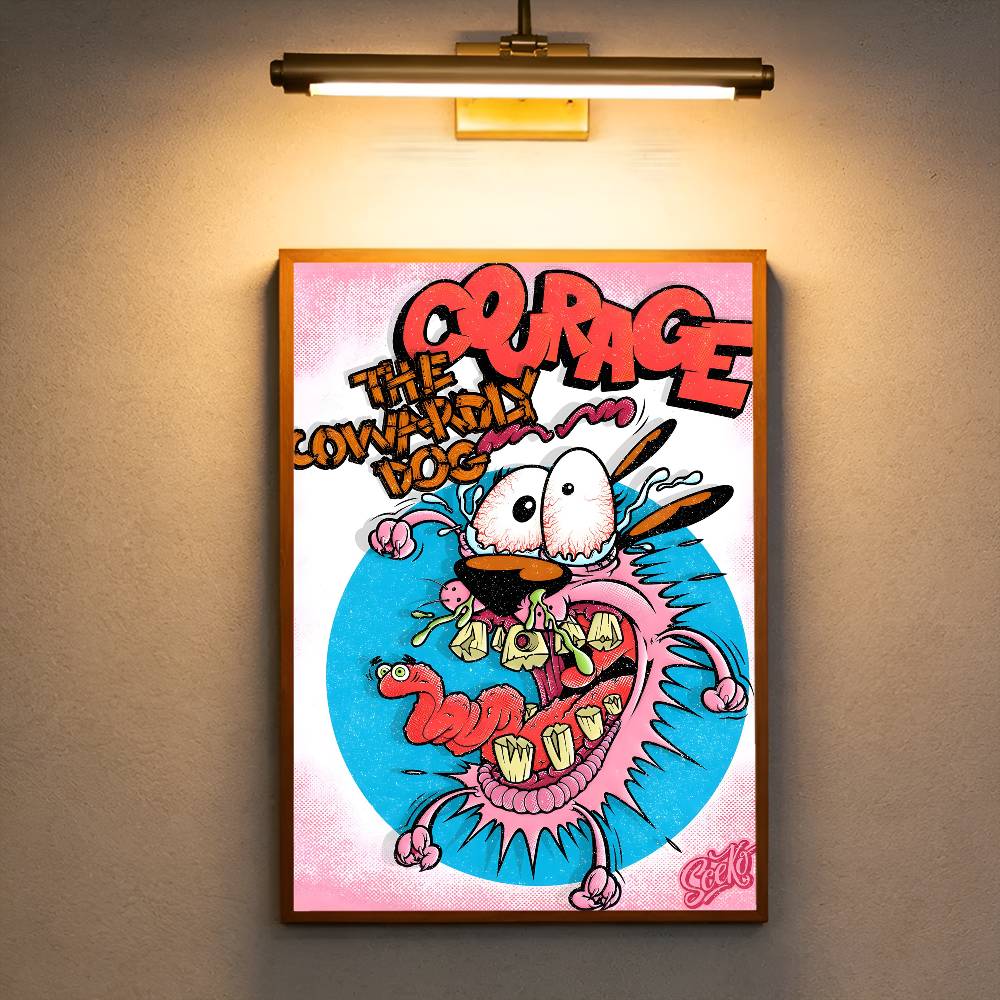 Cartoons C-Courage The Cowardl - Commercial Printing Inc reseña y precio
