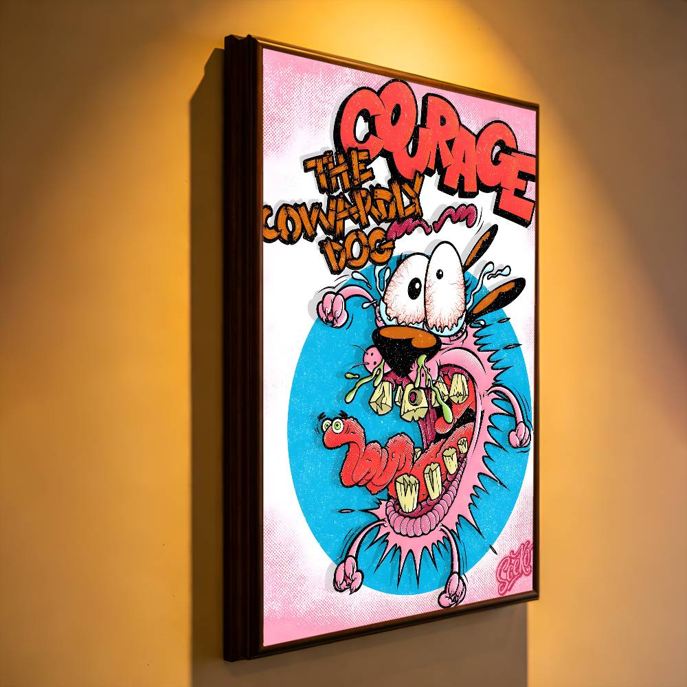 Cartoons C-Courage The Cowardl - Commercial Printing Inc reseña y precio
