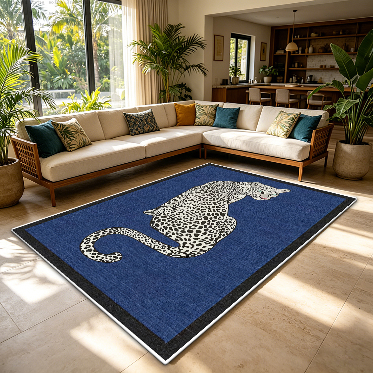 Retro Jungle Tiger Print Livin - Commercial Printing Format reseña y precio