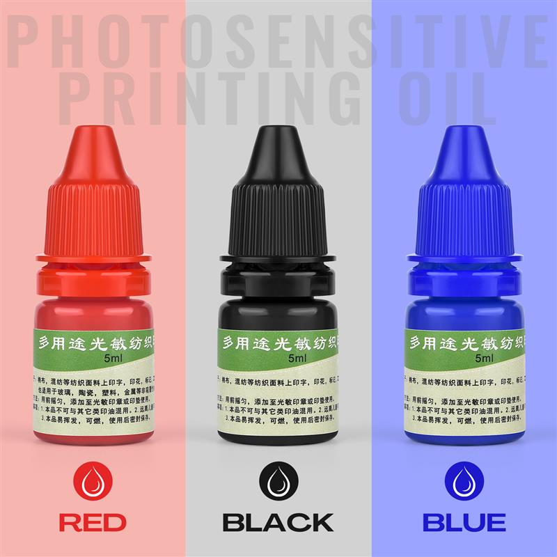 5ml Blue Red Black Ink Textile - Direct To Garment Ink reseña y precio