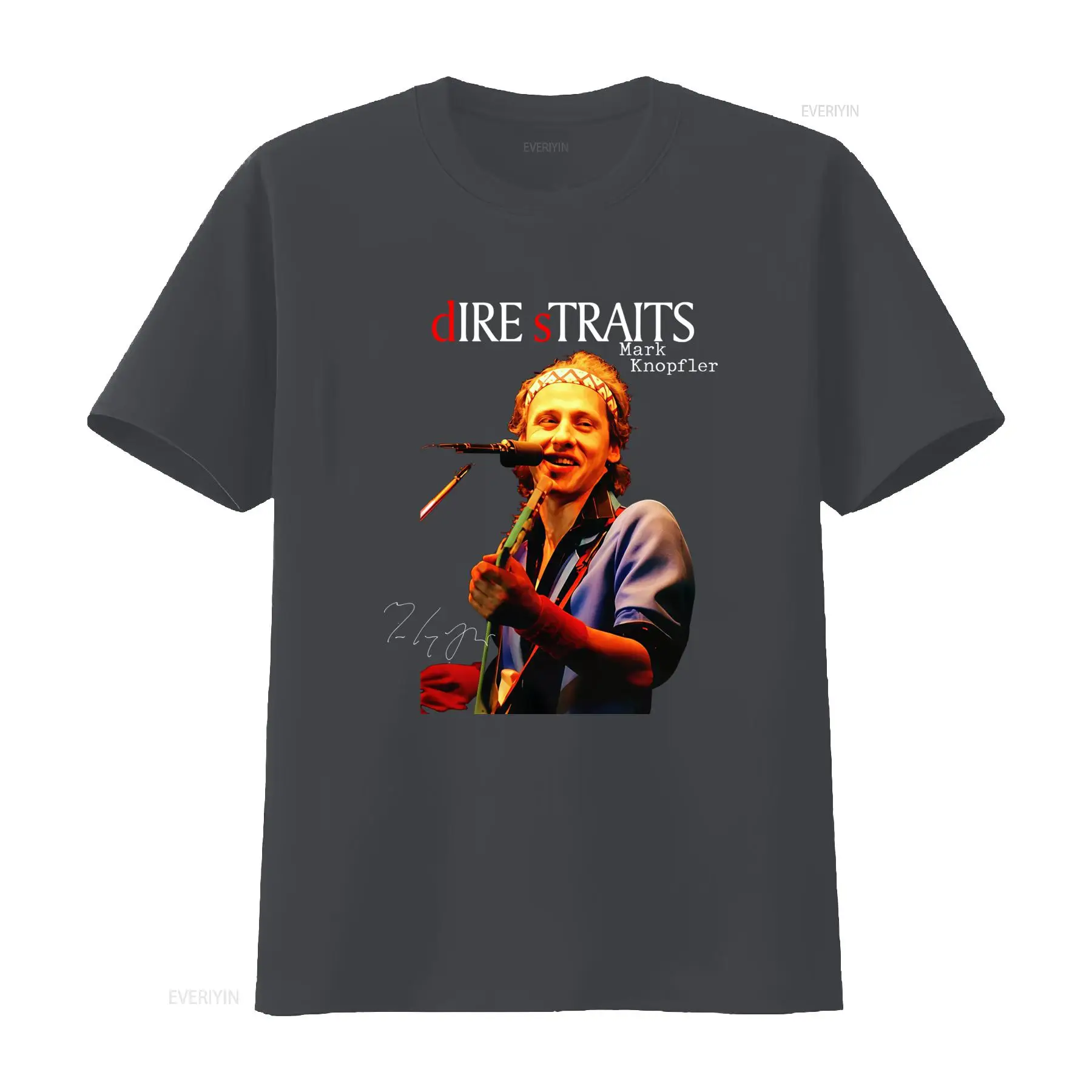 Mark Knopfler Dire Straits Ban - Direct To Garment Ink reseña y precio