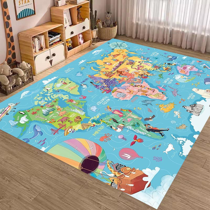 Animal World Map Print Large A - Commercial Printing Format reseña y precio